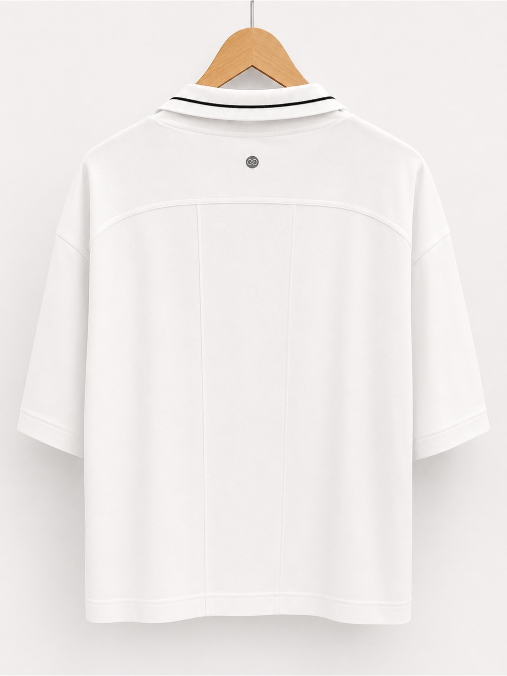 CALIA Carrie Underwood Seamless Tipped Polo White Women’s Medium - Picture 4 of 4